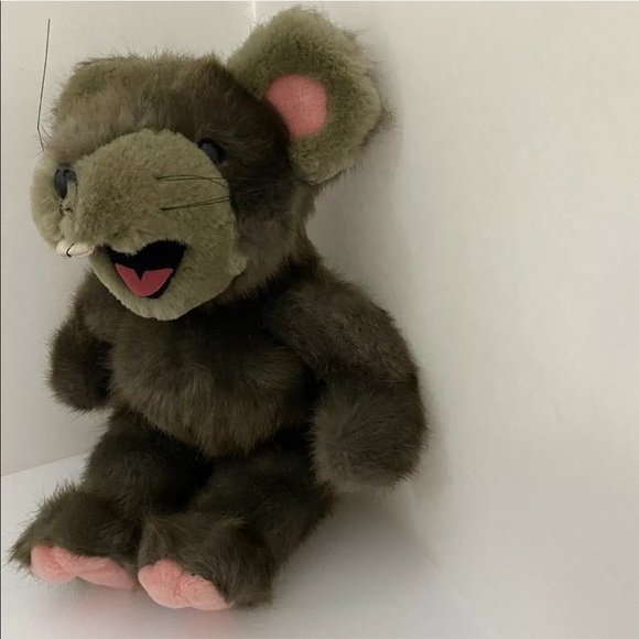 24K Polar Puff Special Effects Plush Rat “Minky” Vintage 1991 DCN Ind. 11” Tall - Picture 3 of 12